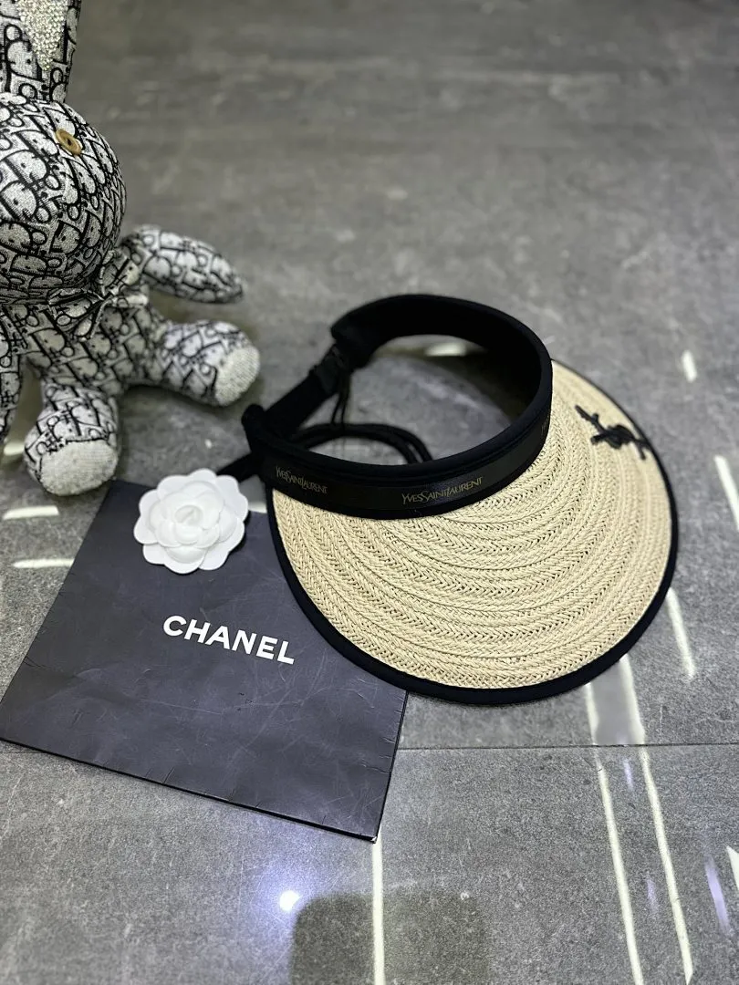 YsL 爆款空顶帽👒👒超大檐黑胶防晒设计.🔥🔥🔥