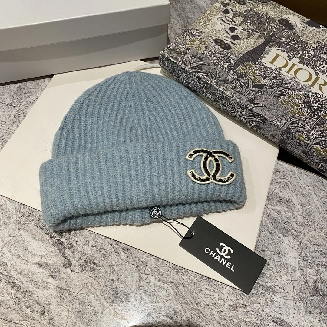 Chanel 羊毛针织帽