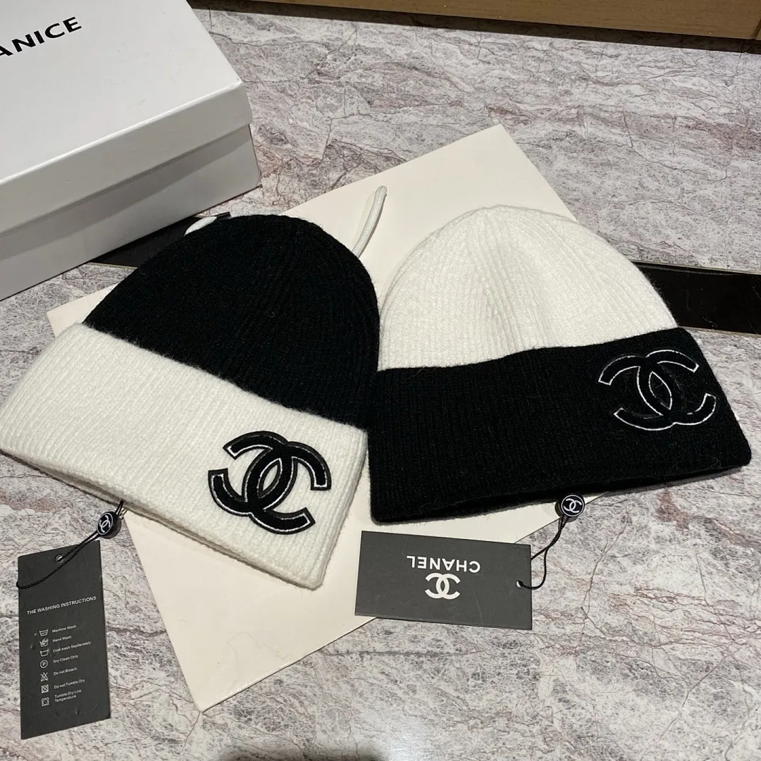 CHANEL 羊绒针织帽