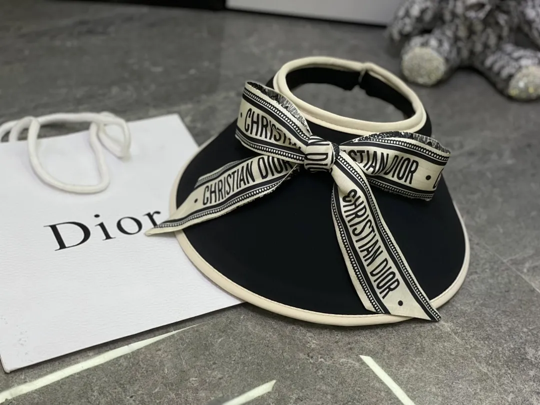 迪奥蝴蝶结🎀丝巾冰丝空顶帽