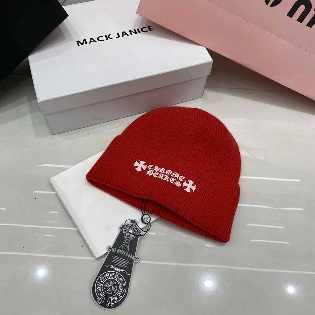 克罗心 羊绒针织帽