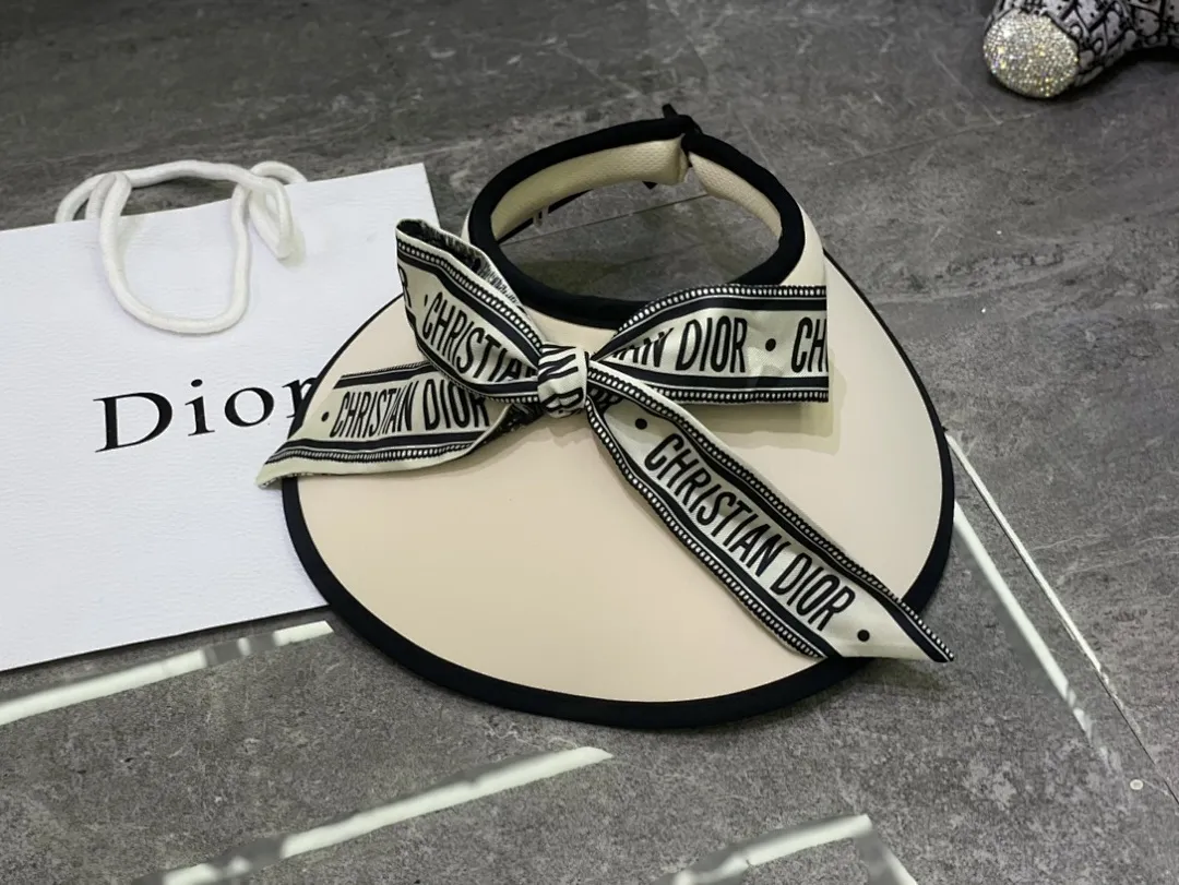 迪奥蝴蝶结🎀丝巾冰丝空顶帽
