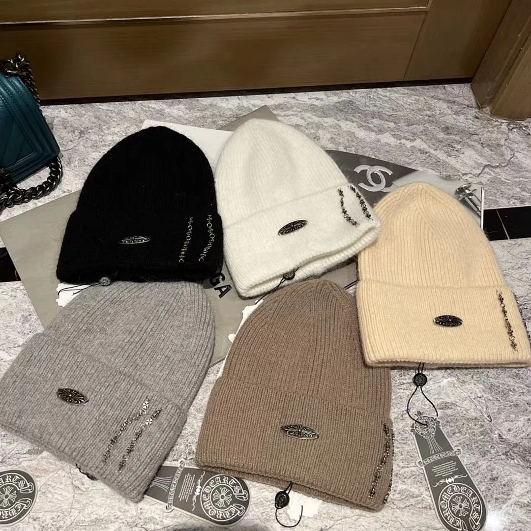 克罗心 兔毛针织帽