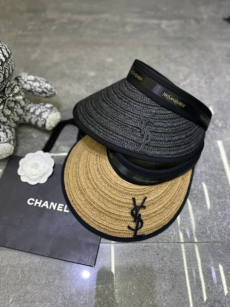 YsL 爆款空顶帽👒👒超大檐黑胶防晒设计.🔥🔥🔥