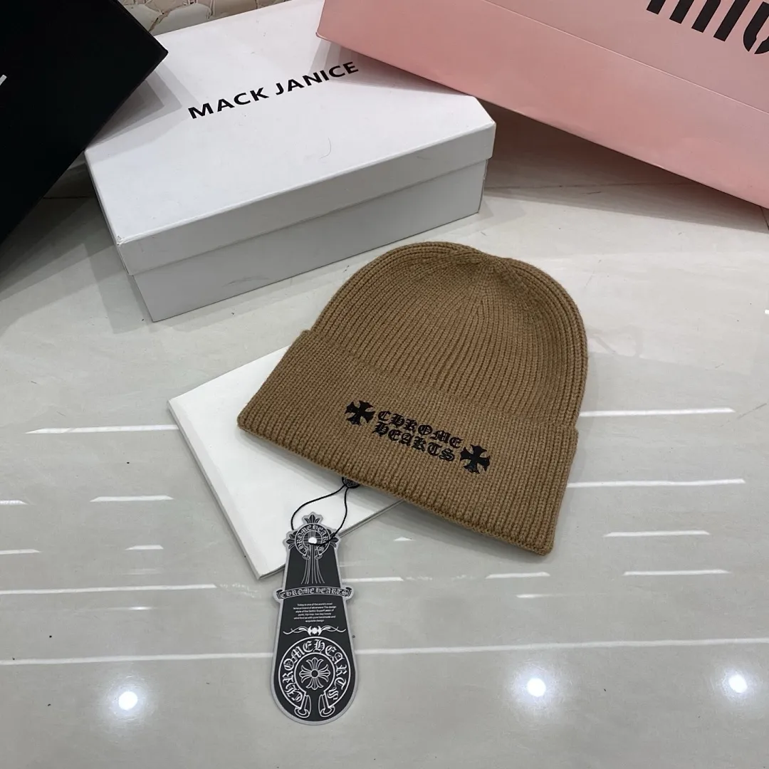 克罗心 羊绒针织帽