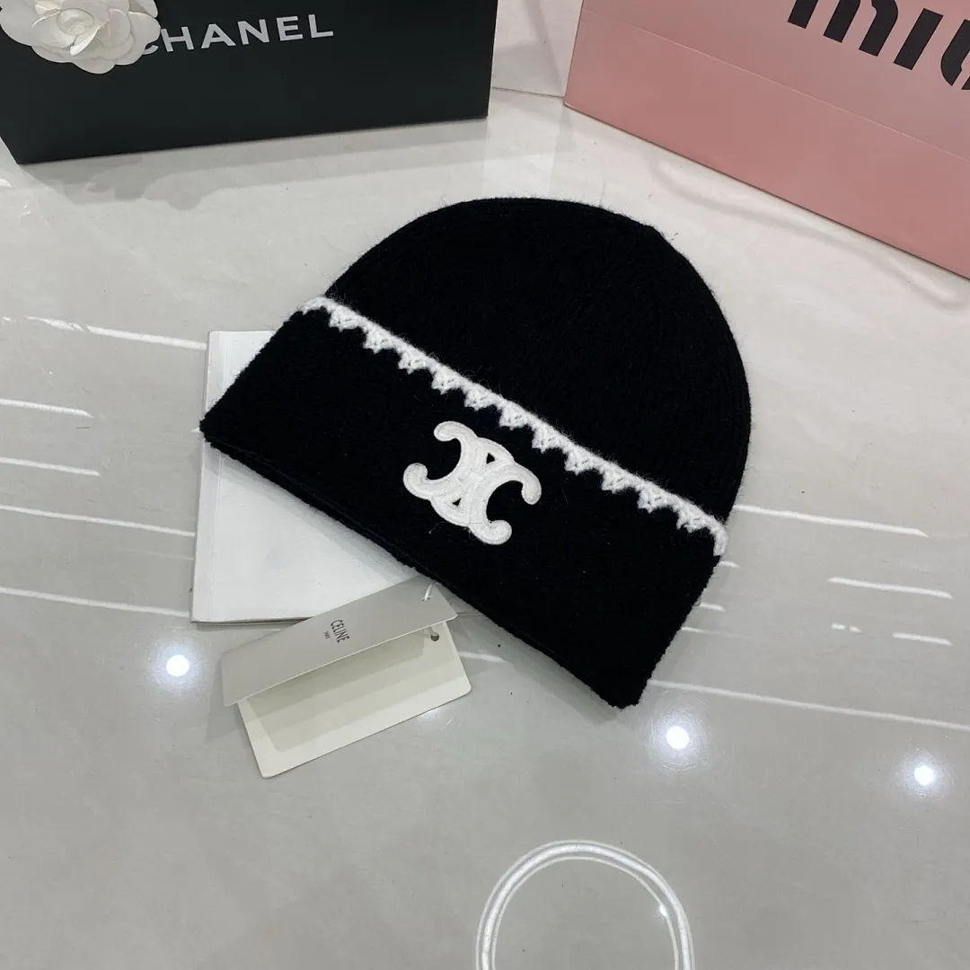 Celine 羊绒针织帽