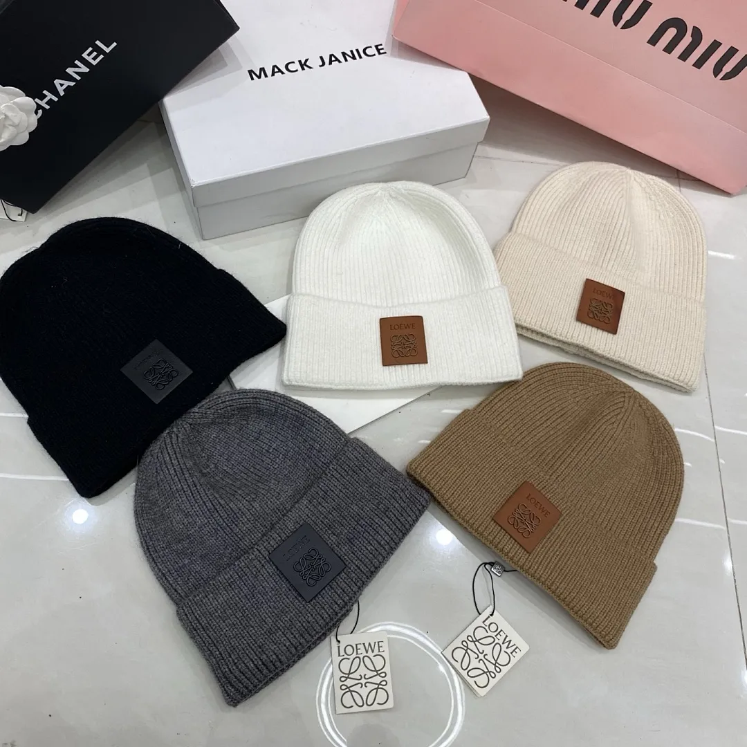 Loewe 羊绒针织帽