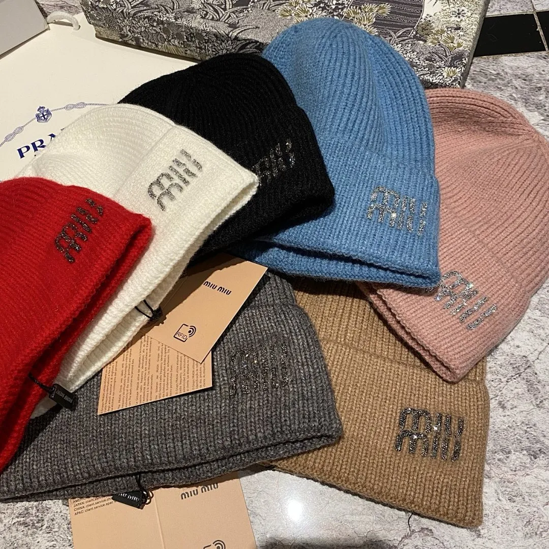 MIU MIU 羊绒针织帽