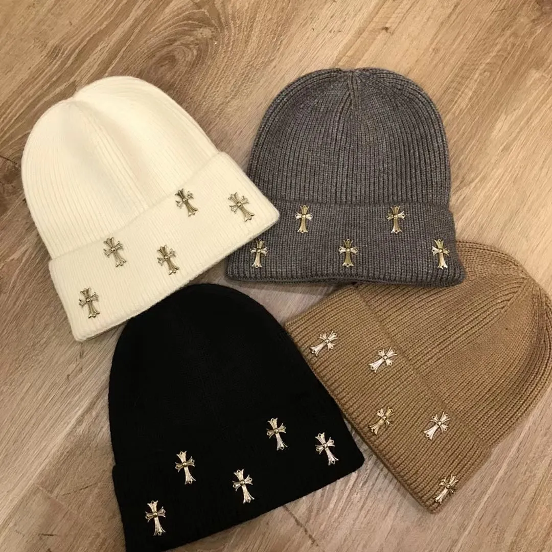 克罗心 羊绒针织帽