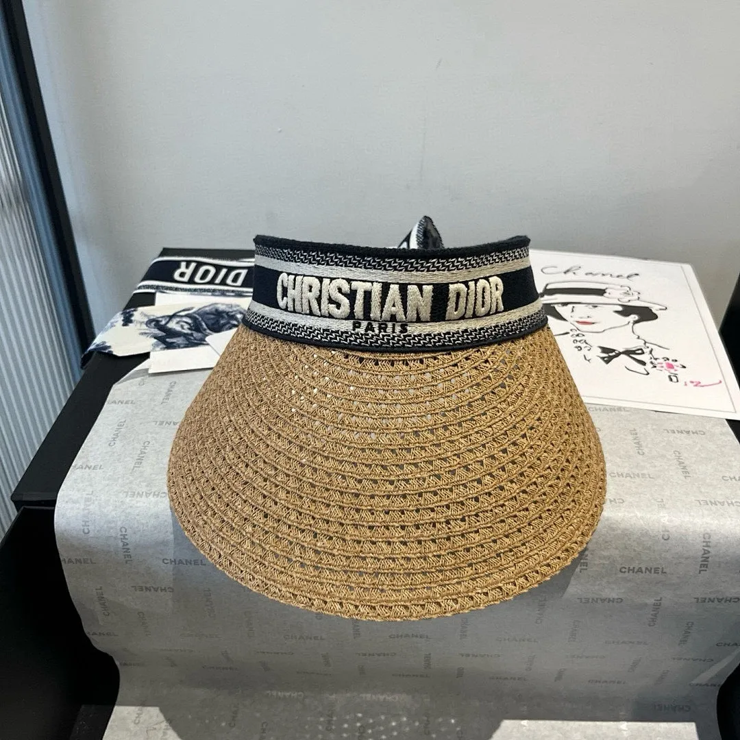 高颜值女孩必备DIOR夏日新款丝巾遮阳帽