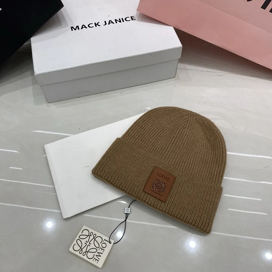 Loewe 羊绒针织帽