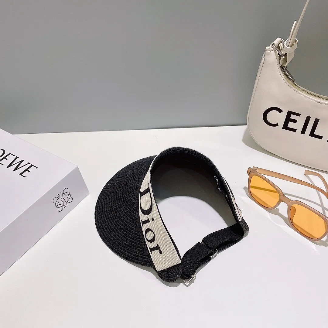 迪奥Dio*高密字母织带空顶帽