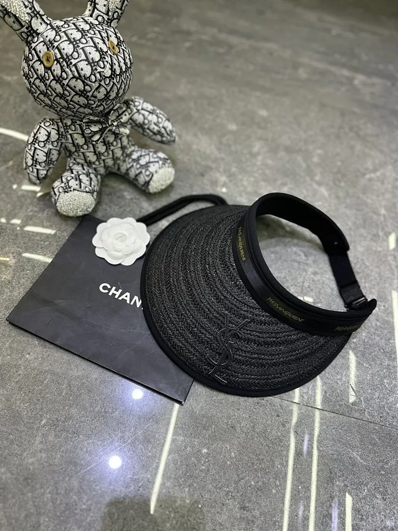 YsL 爆款空顶帽👒👒超大檐黑胶防晒设计.🔥🔥🔥
