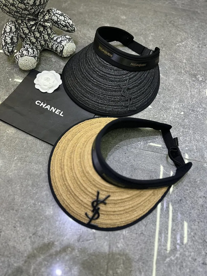 YsL 爆款空顶帽👒👒超大檐黑胶防晒设计.🔥🔥🔥