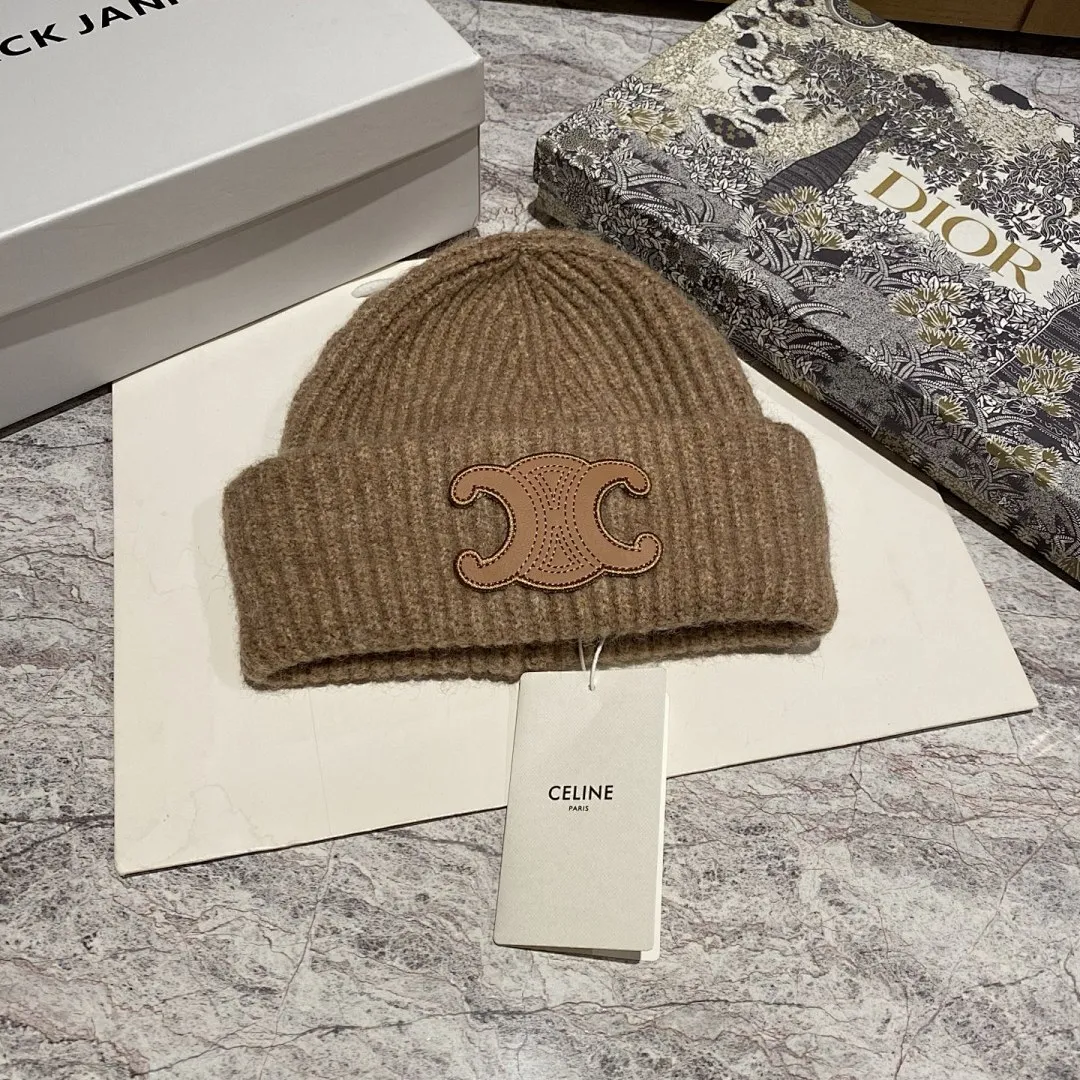 Celine 羊毛针织帽
