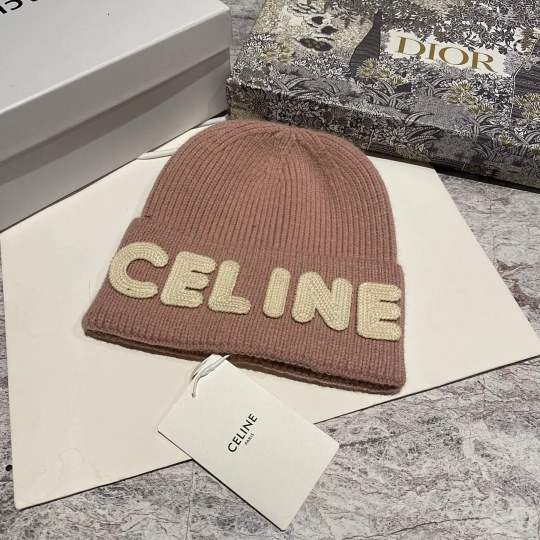 CELINE 羊绒针织帽