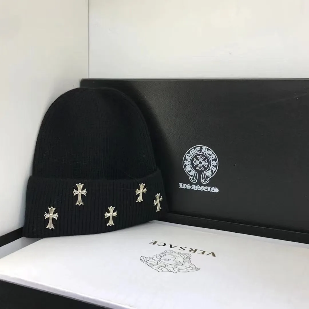 克罗心 羊绒针织帽