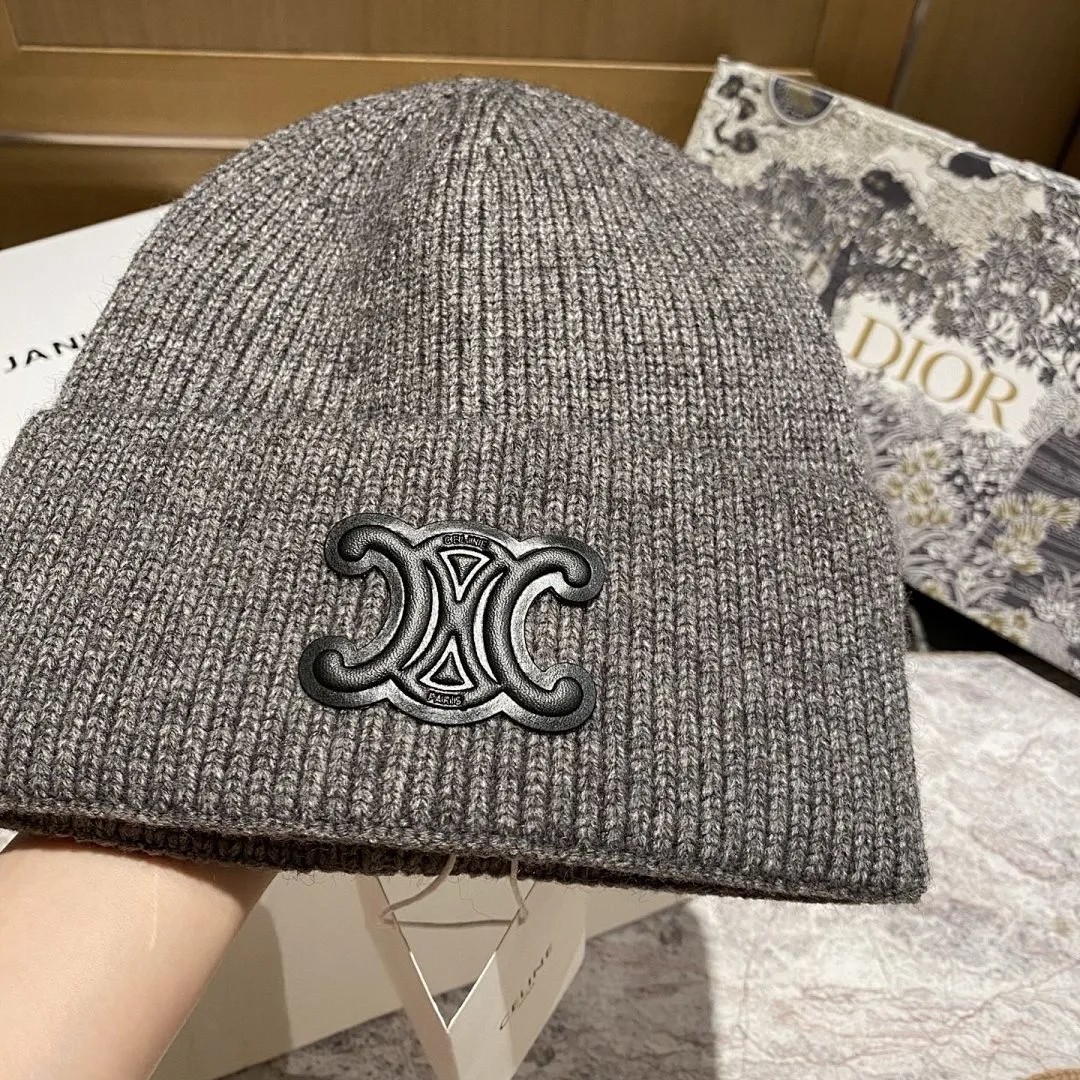 CELINE 羊绒针织帽