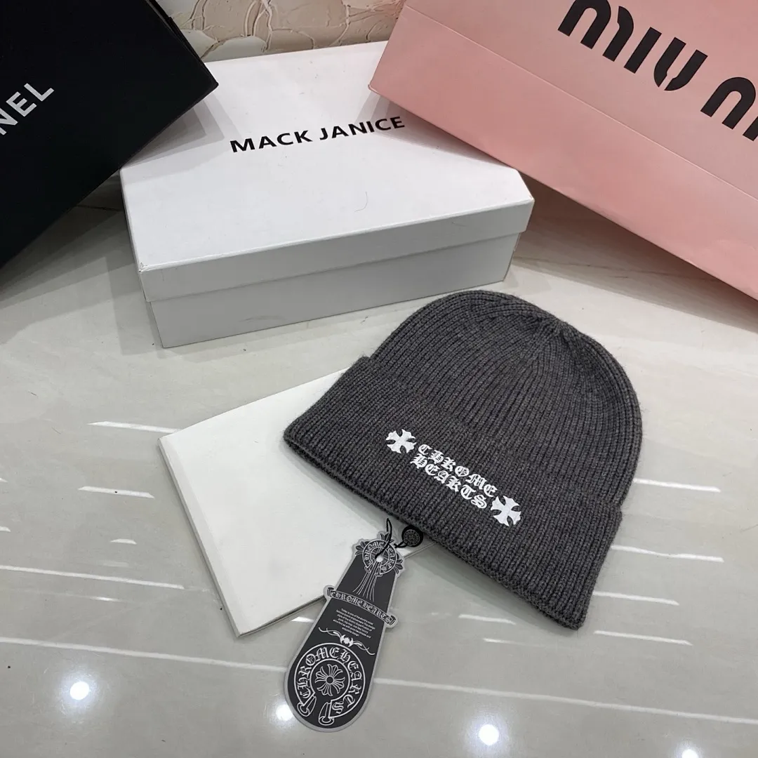 克罗心 羊绒针织帽