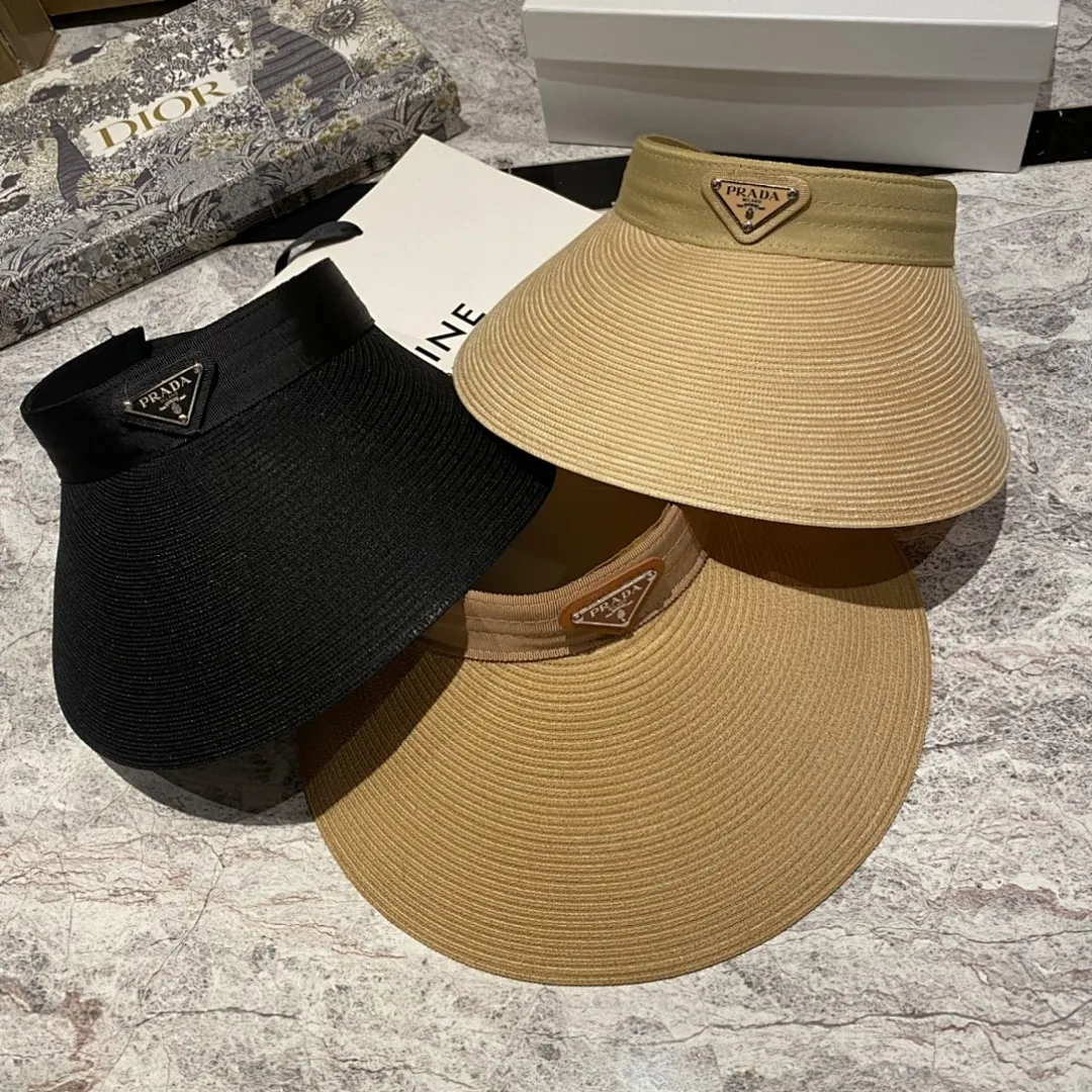 普拉达新款大檐空顶帽