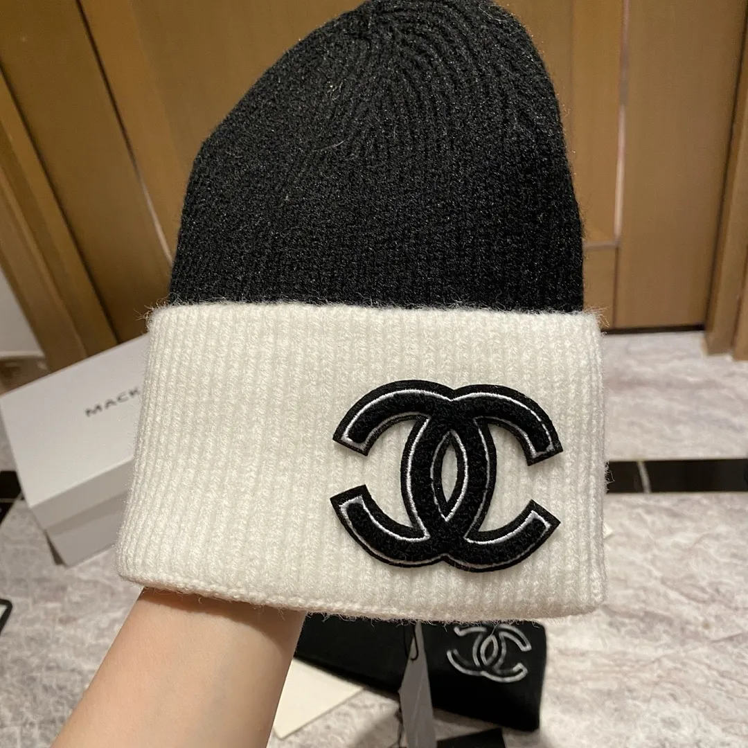 CHANEL 羊绒针织帽