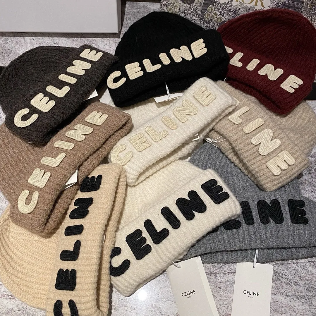 Celine 羊毛针织帽