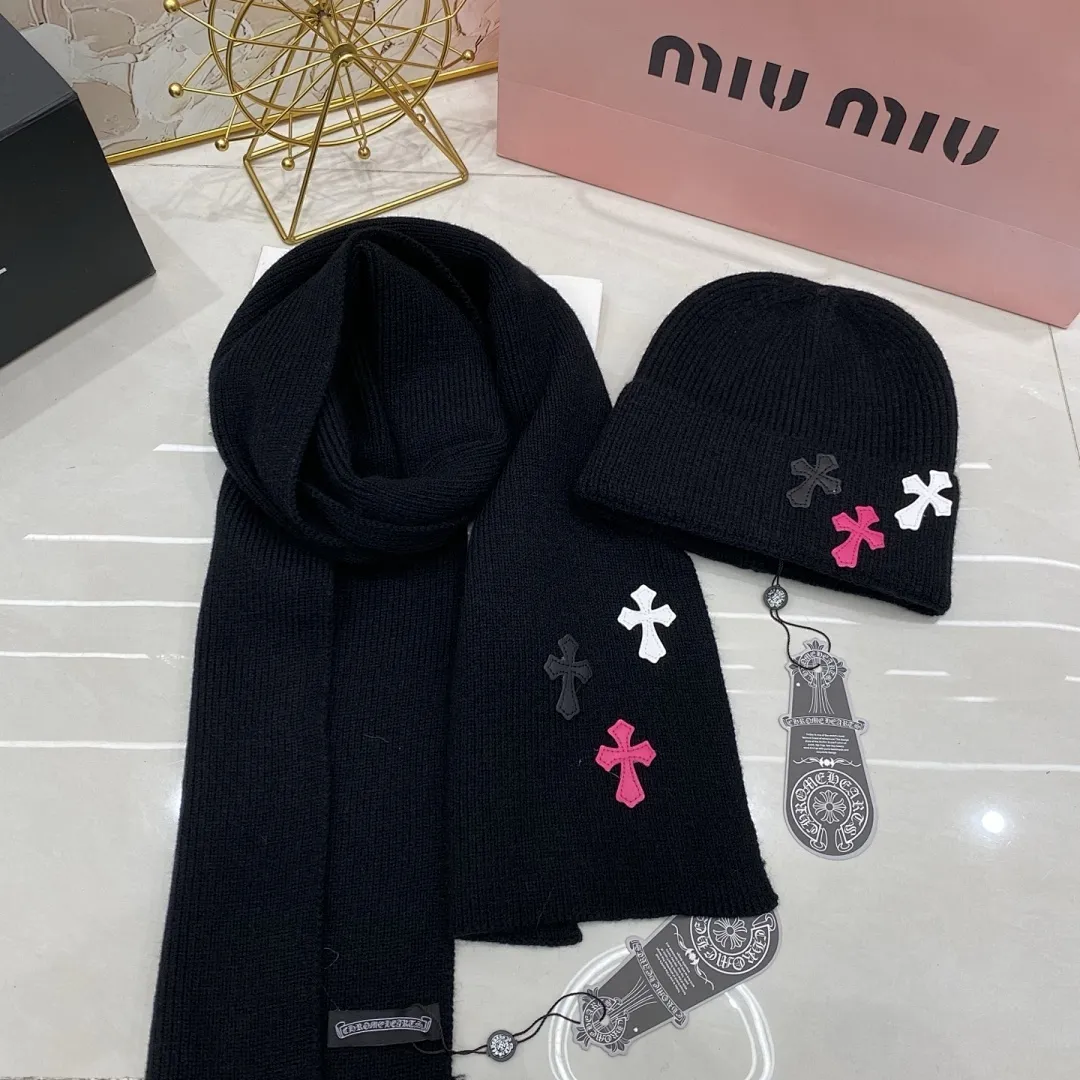 克罗心 两件套 羊绒针织帽+围巾🧣