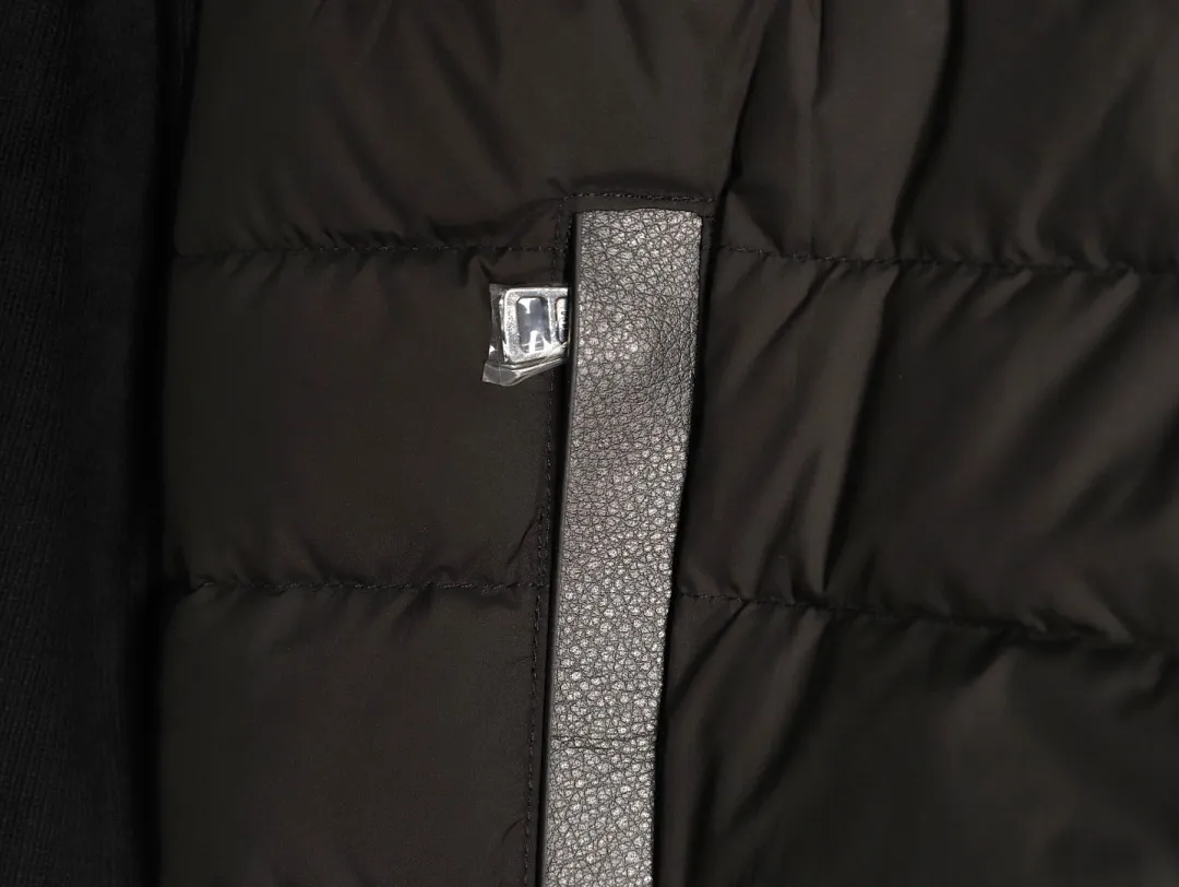 Moncler蒙口24s新款袖子拼接针织立领轻薄羽绒服外套