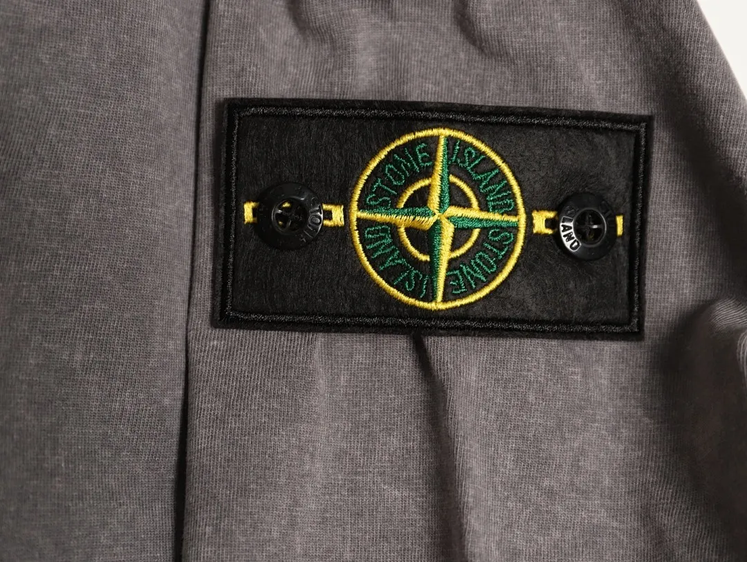 Stone lsland/石头岛夏季新款做旧洗水短袖T恤