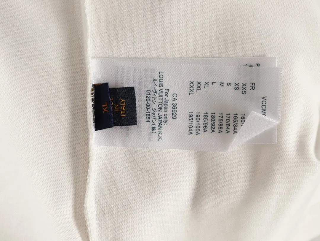 Louis Vuitton路易威登 胸口暗纹老花刺绣短袖