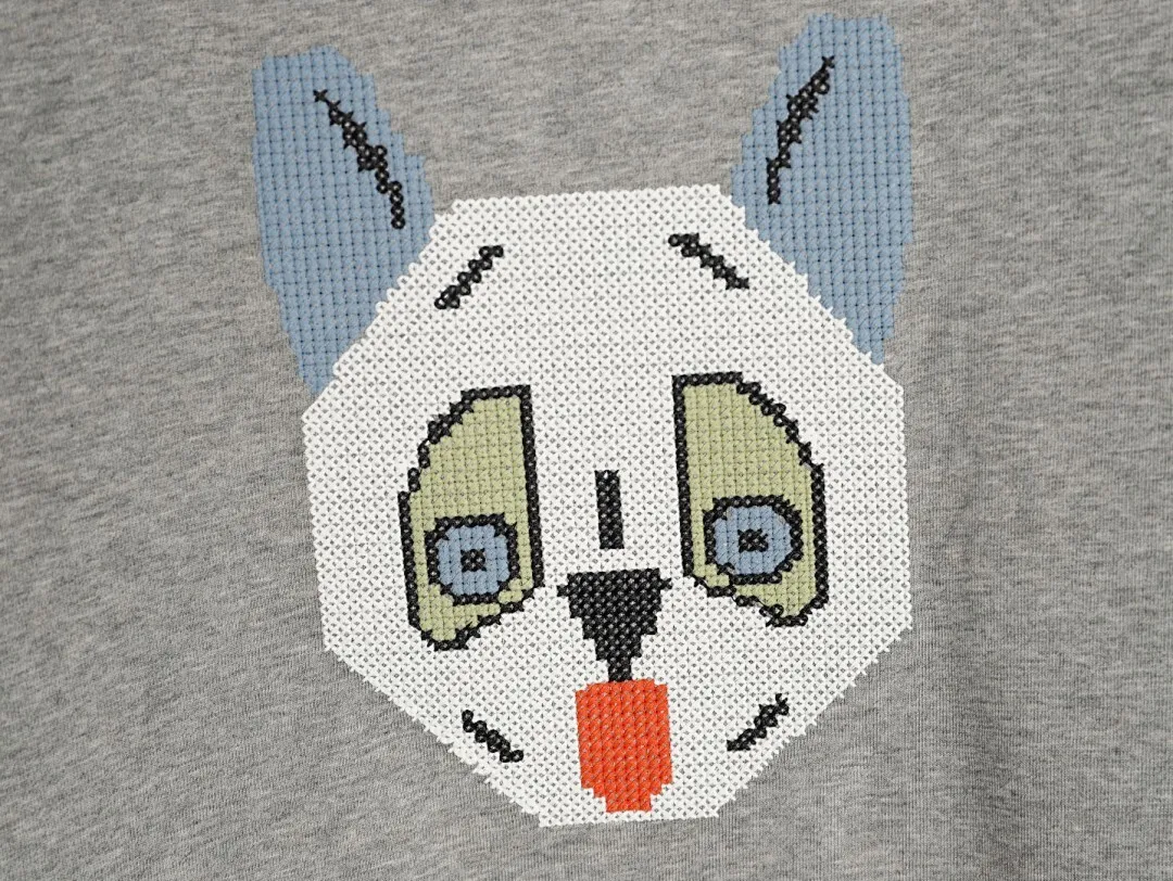 LOEWE 罗意威联名Louis Wain 小猫字母logo刺绣短袖T恤