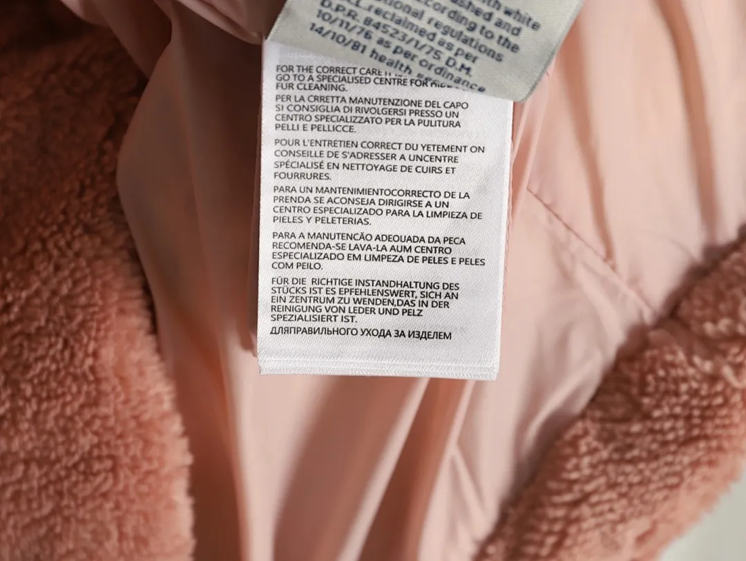 Moncler 蒙口女款羊羔毛拼接羽绒服