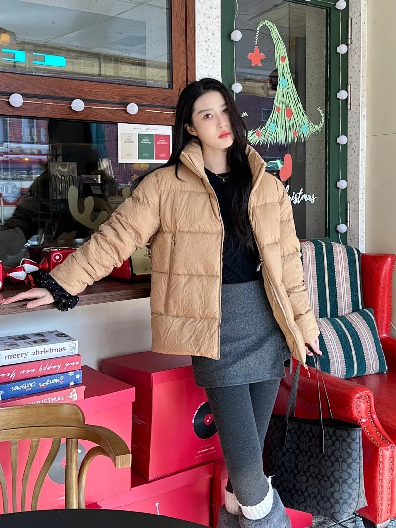 Moncler/蒙口 立领纯色双拉链羽绒服