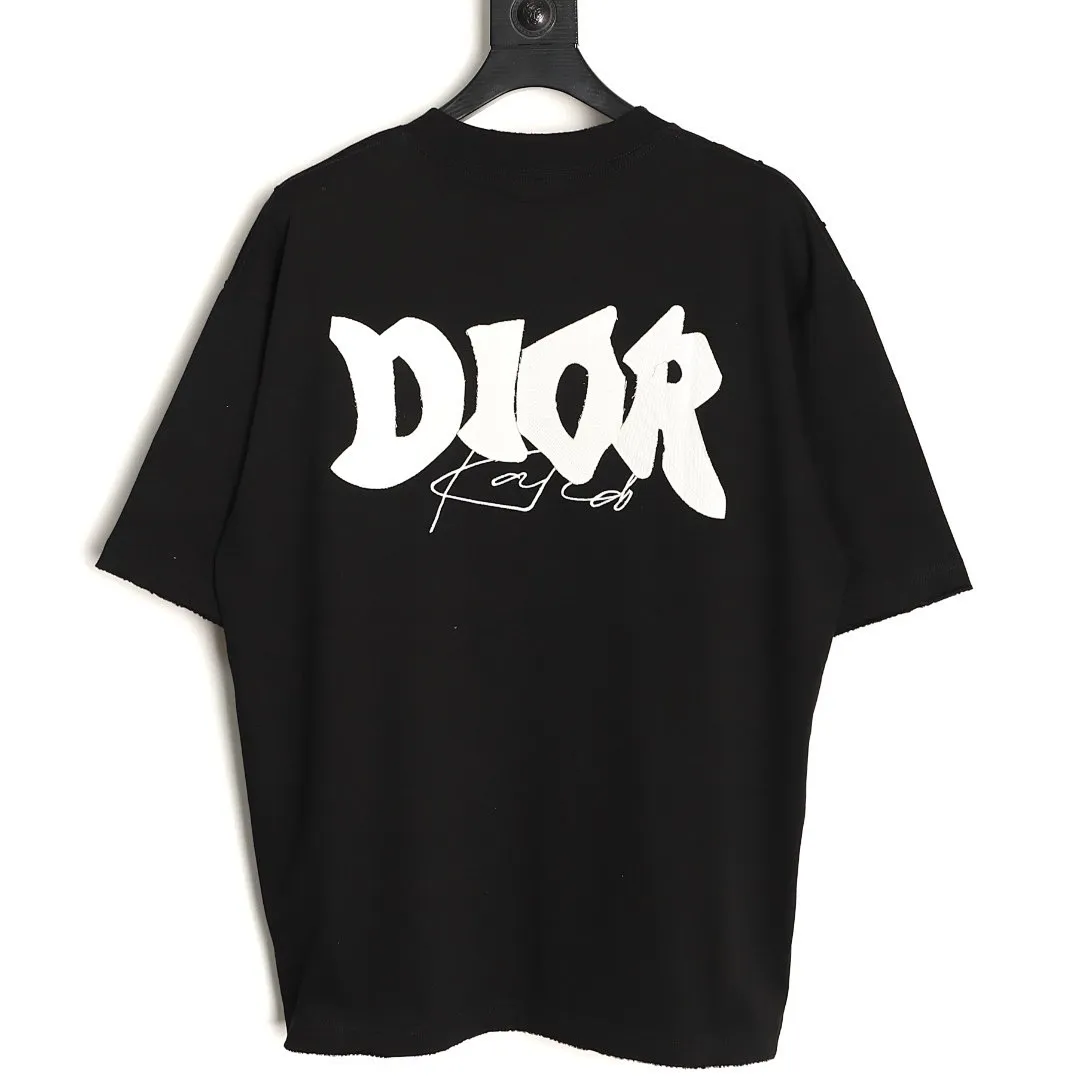 DIOR 迪奥 后背大LOGO贴布字母刺绣短袖