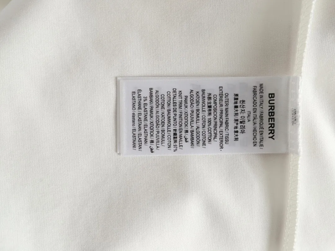 Burberry/巴宝莉 25ss 战马牙刷绣及泼墨印花短袖T恤