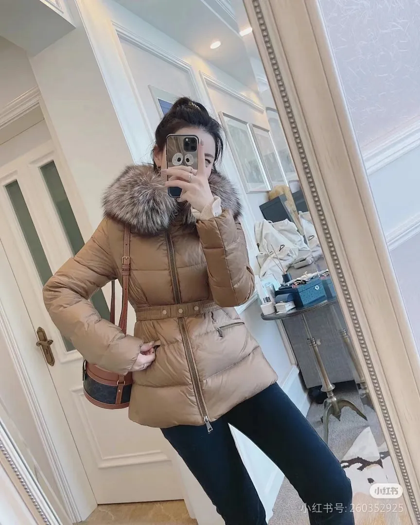 MONCLER 蒙口 HERMIFUR系列短款女款羽绒服