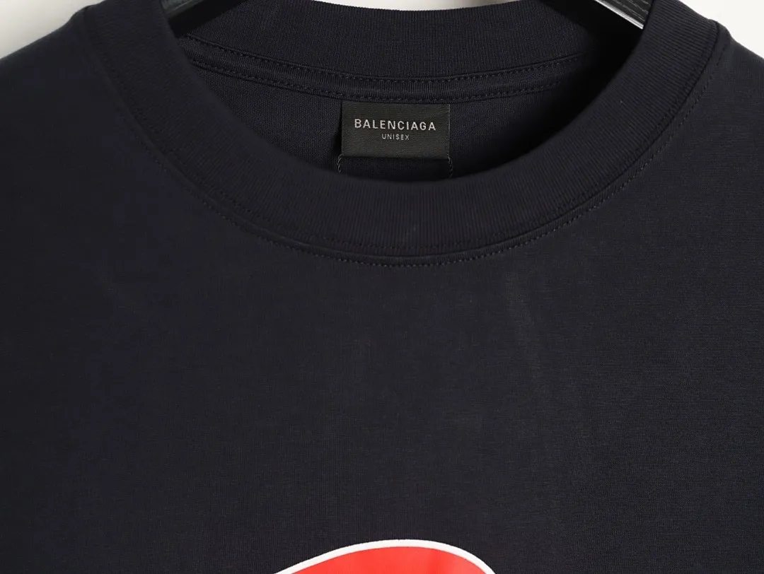 BALENCIAGA巴黎世家BLCG 3M重叠字母印花短袖T恤