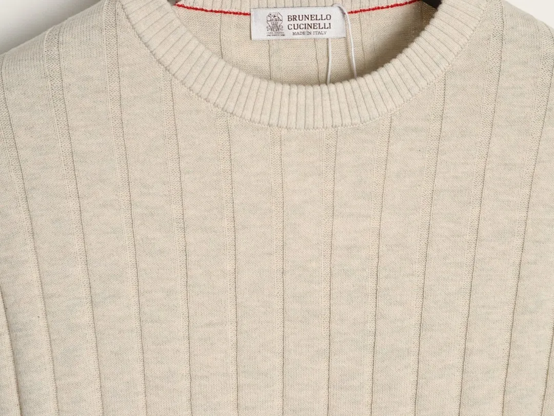 BRUNELLO CUCINELLI BC 圆领针织短袖T恤