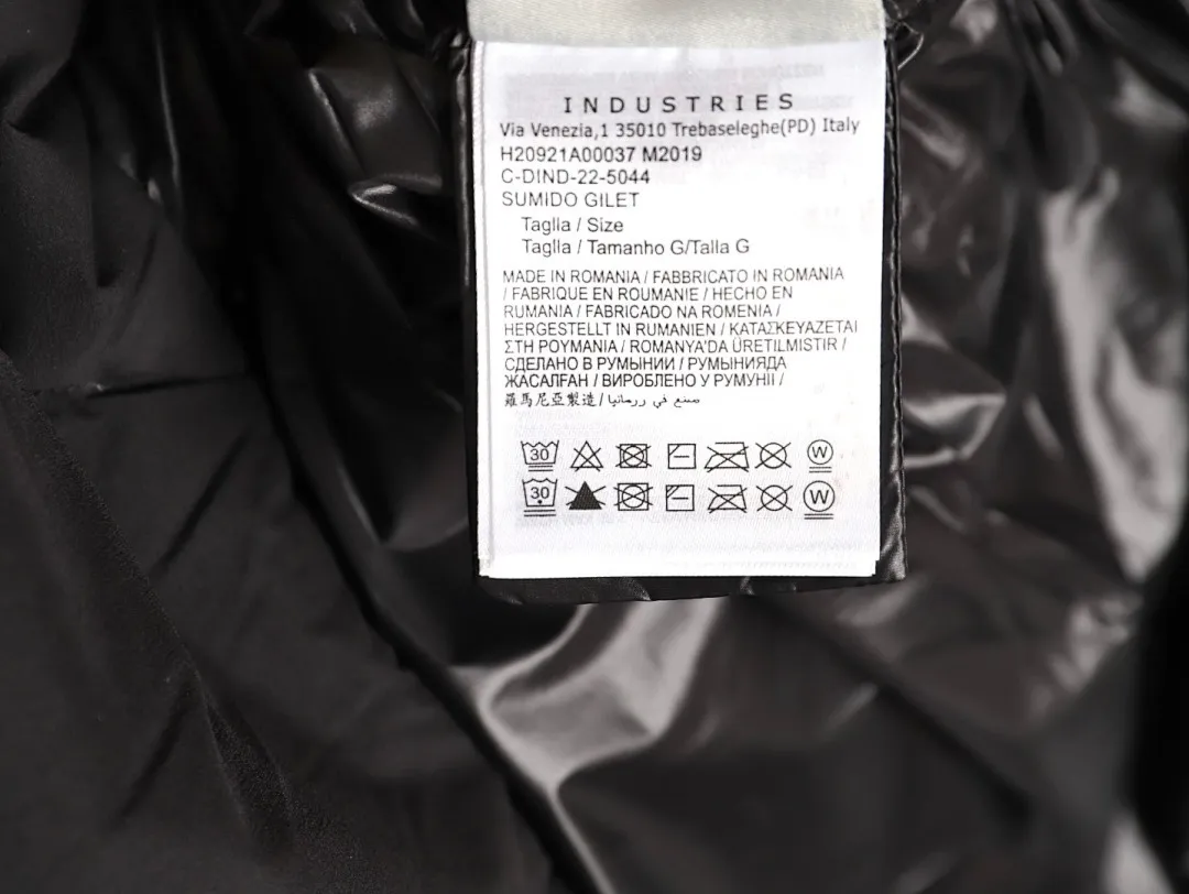 Moncler/蒙口 25Fw新款不规则侧边拉链立领羽绒服外套