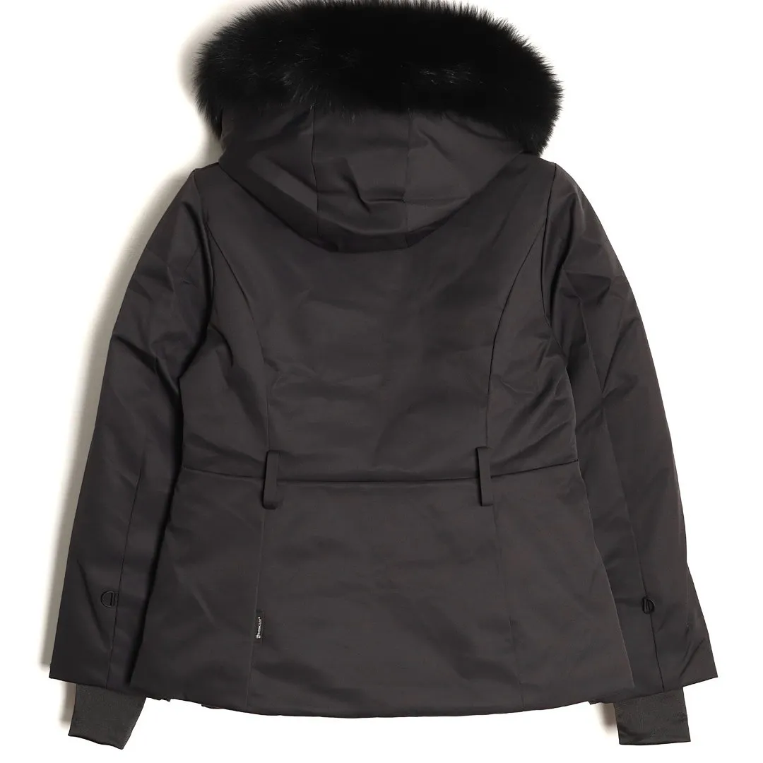 Moncler 蒙口 Bauges披肩连帽狐狸毛领羽绒服