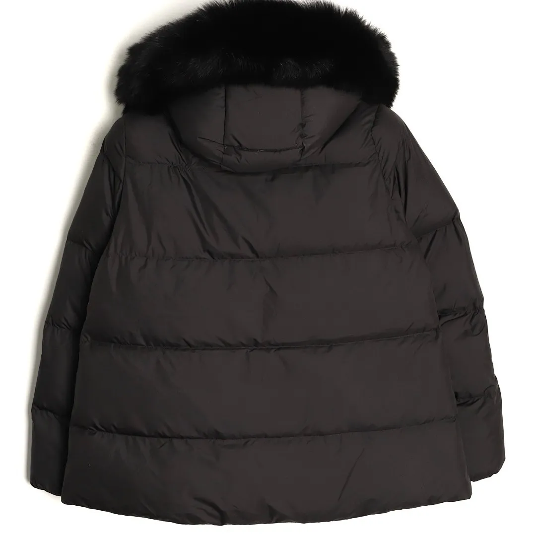 Moncler 蒙口 FW25 Laichefur纯色连帽短款羽绒服夹克外套