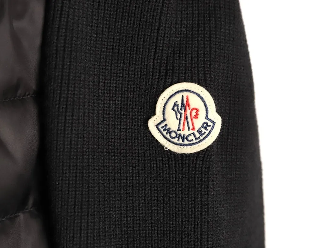 Moncler蒙口24s新款袖子拼接针织连帽轻薄羽绒服外套