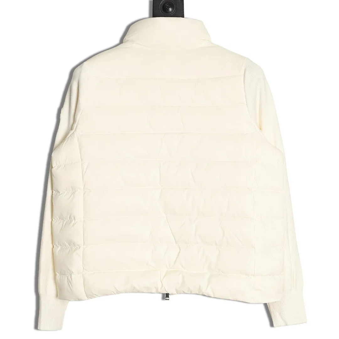 Moncler蒙口24s新款袖子拼接针织立领轻薄羽绒服外套 秋冬新款羽绒拼接夹克