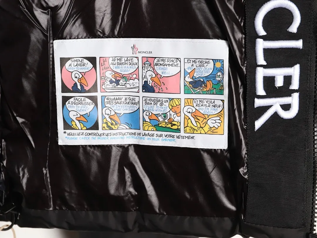Moncler 蒙口 24ss内里门襟字母绣花羽绒服