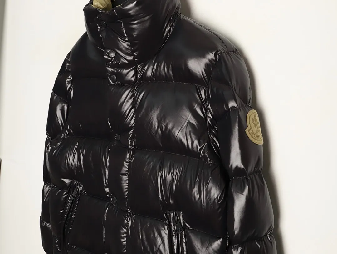 Moncler/蒙口24ss限定配色黄标拼接立领羽绒服