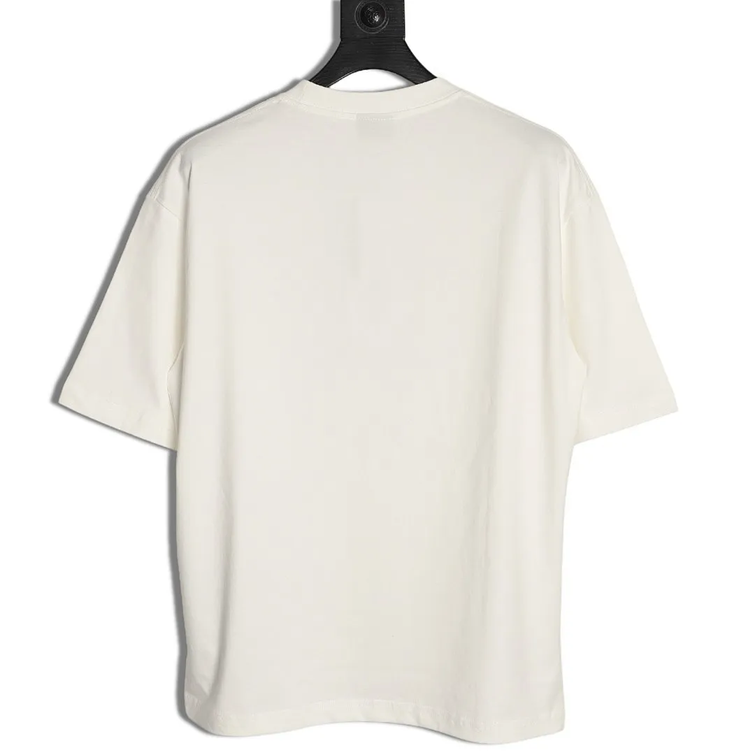 BALENCIAGA巴黎世家BLCG 钥匙图案印花短袖T恤