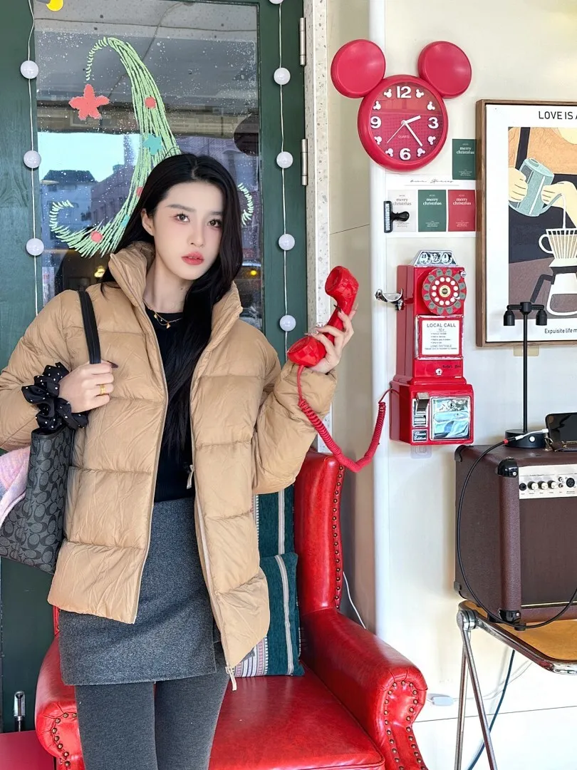 Moncler/蒙口 立领纯色双拉链羽绒服