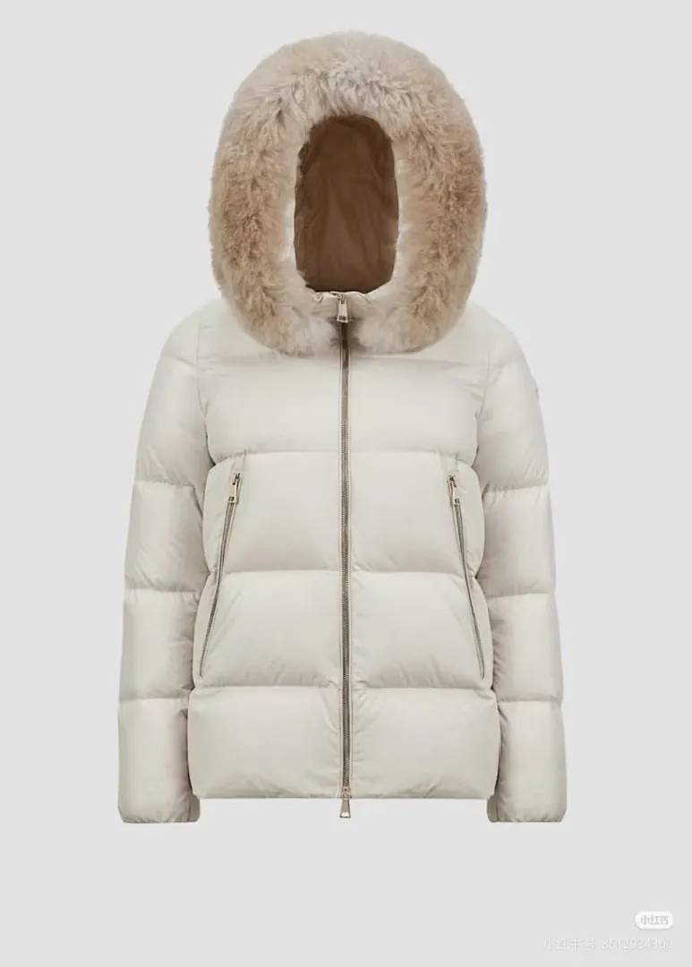 Moncler 蒙口 FW25 Laichefur纯色连帽短款羽绒服夹克外套