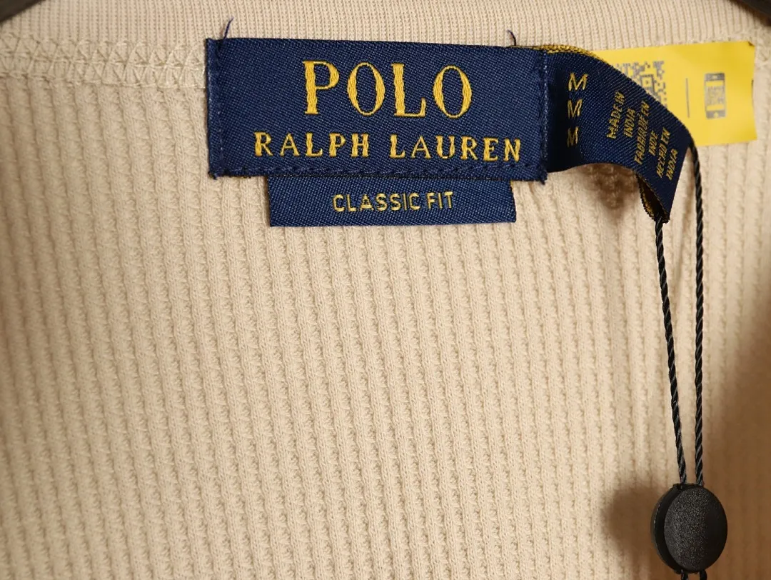 Ralph Lauren 拉夫劳伦 小标华夫格短袖T恤