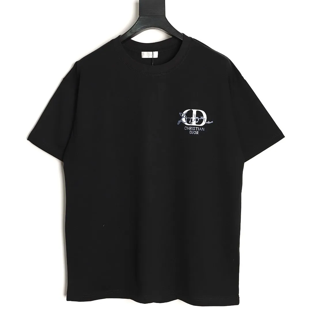 DIOR 迪奥 2026新款 3M反光字母+烫珠logo 男女同款 短袖t恤